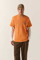 Men's 76 Minute Man Standard T-Shirt in the color Washed Orange - Men's Front View