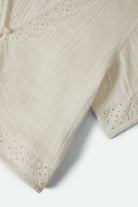 Women's Seaside Eyelet Top in the color Off White Eyelet - Additional Laydown image