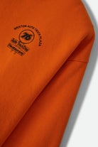 Men's 76 Chopped Crew Fleece in the color Washed Orange - Additional Laydown image
