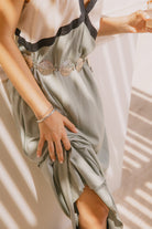 Women's Sunset Tie Slip Dress in the color Sage Green/Whitecap - Men's Lifestyle image