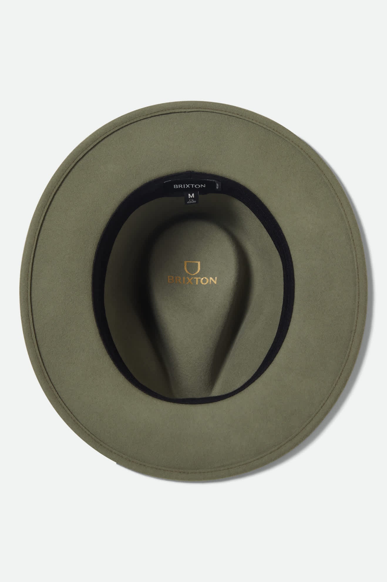 Unisex Messer Packable Fedora in the color Olive Surplus/Black - Additional Laydown image