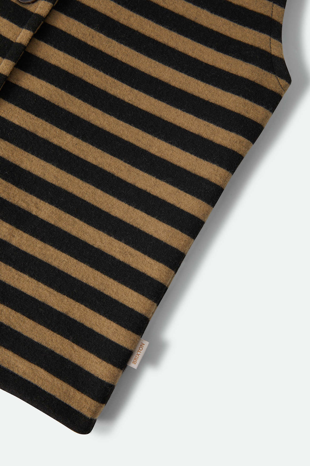 Women's The Audrey Knit Top in the color Washed Black/Khaki Stripe - Additional Laydown image