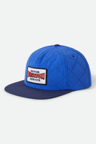 Unisex Motorized Snapback in the color Electric Indigo/Washed Navy - Front Product View