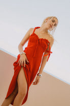 Women's The Tie Dress in the color Adrenaline Rush - Men's Lifestyle image