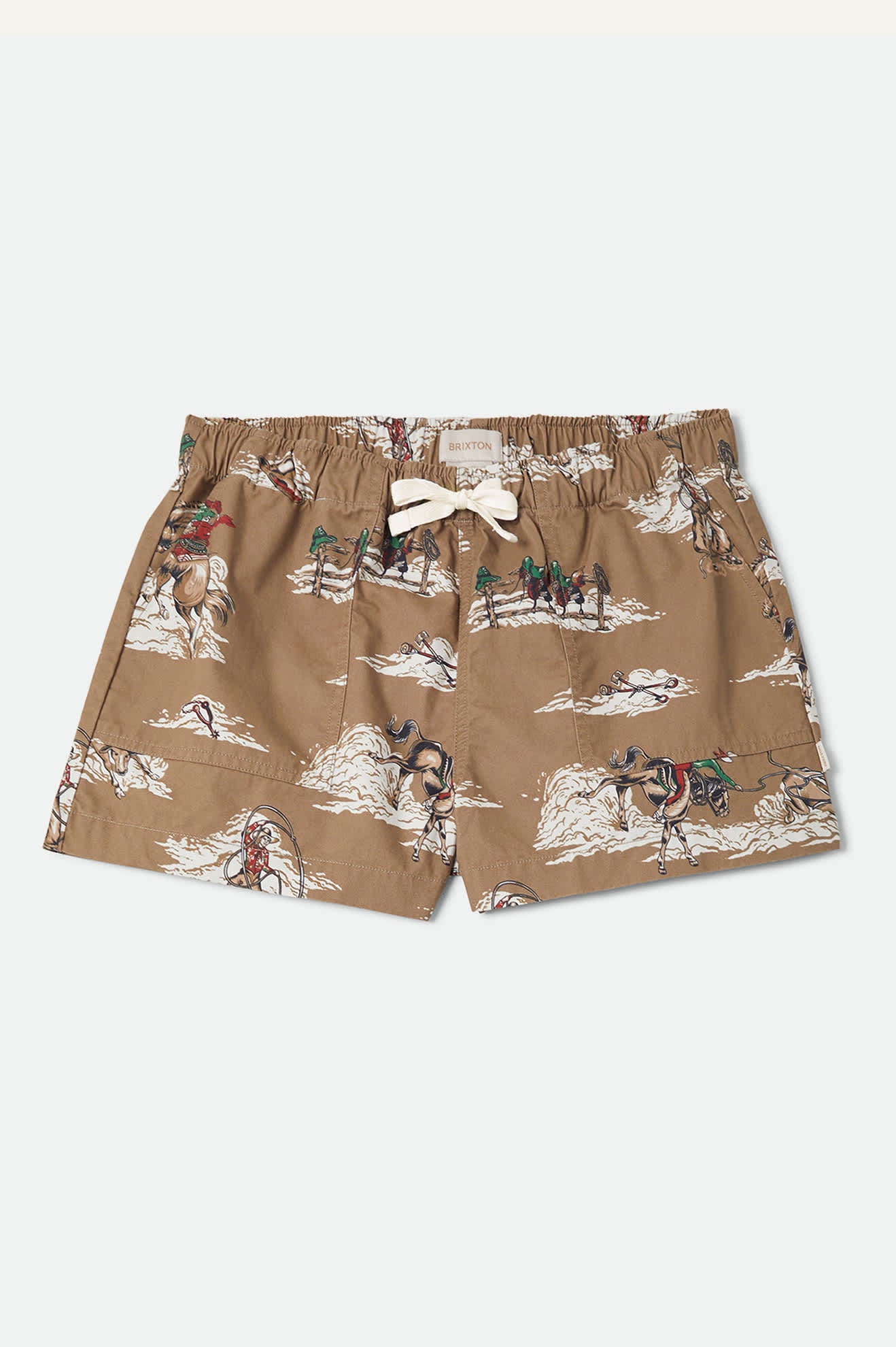 Women's Everyday Women's Short in the color Mid Century Cowboy Print - Front Product View