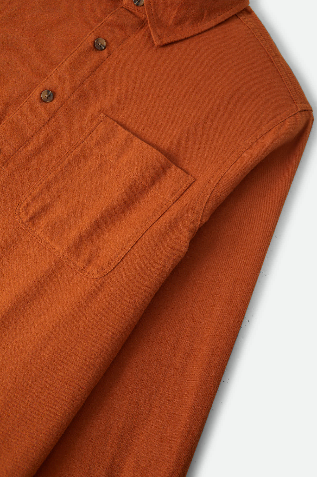 Men's Hasting Lightweight Flannel in the color Caramel - Additional Laydown image