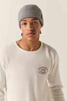 Men's Trails Waffle Knit Top in the color Off White - Additional Fit image