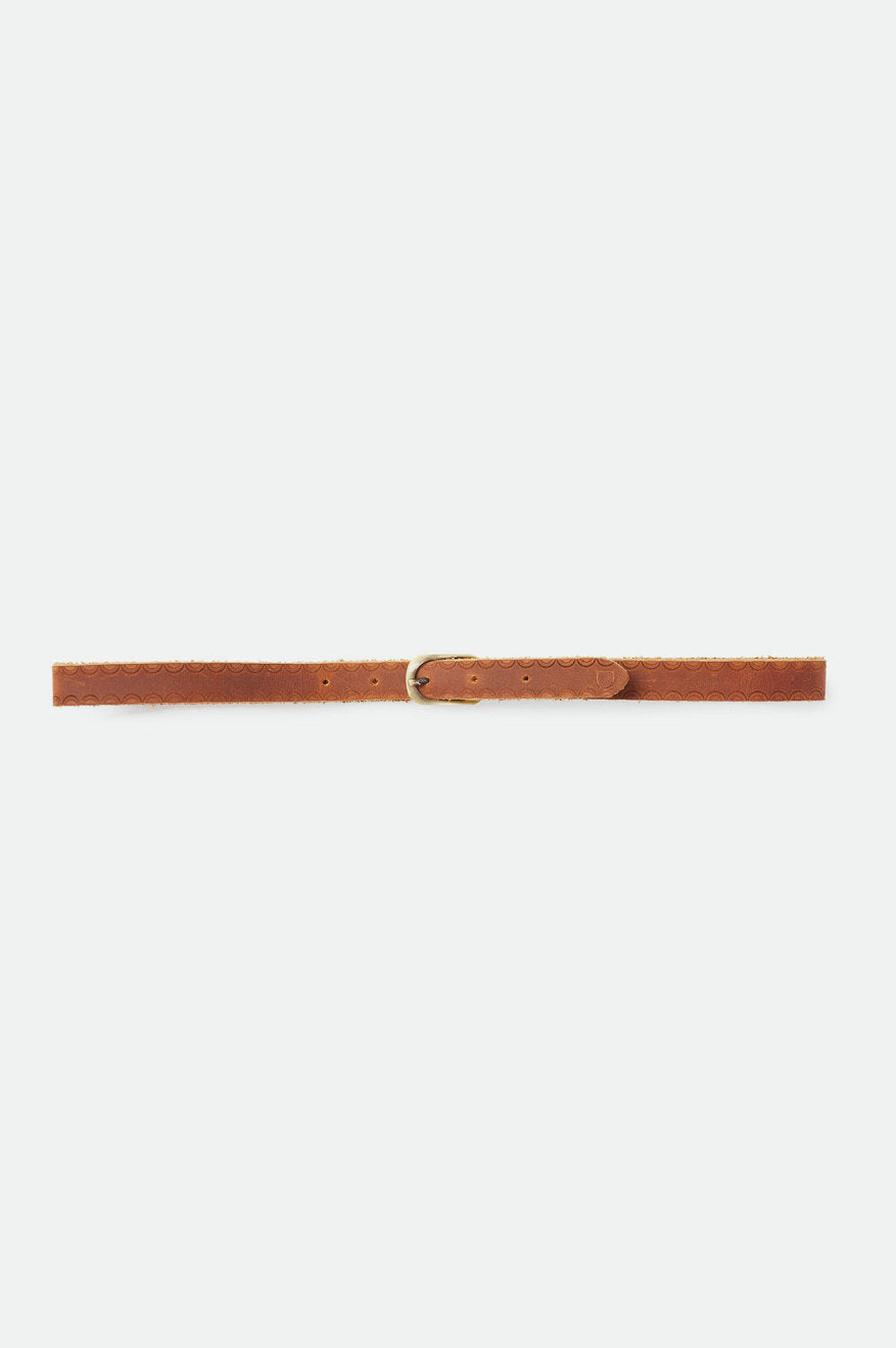 Unisex Adjustable Buckle Hat Band - Brown - Back Side