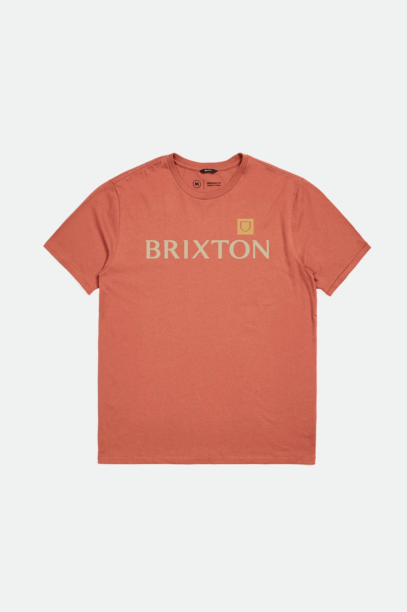 Men's Alpha Shield S/S Tailored Tee - Apricot Jam - Front Side