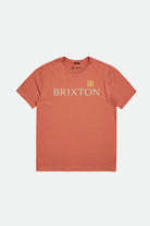 Men's Alpha Shield S/S Tailored Tee - Apricot Jam - Front Side