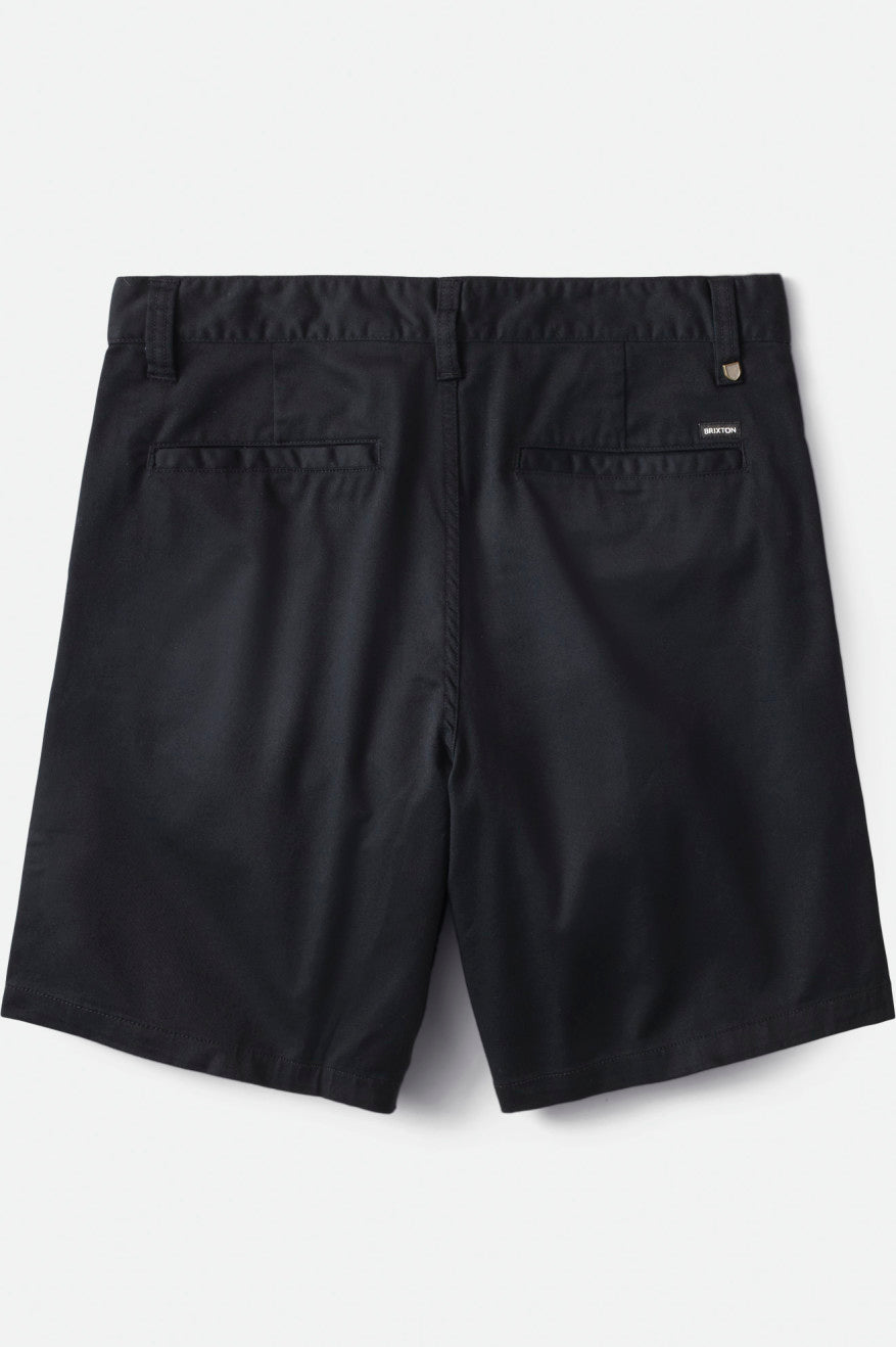 Back Laydown Image for Choice Chino Short 9" - Black