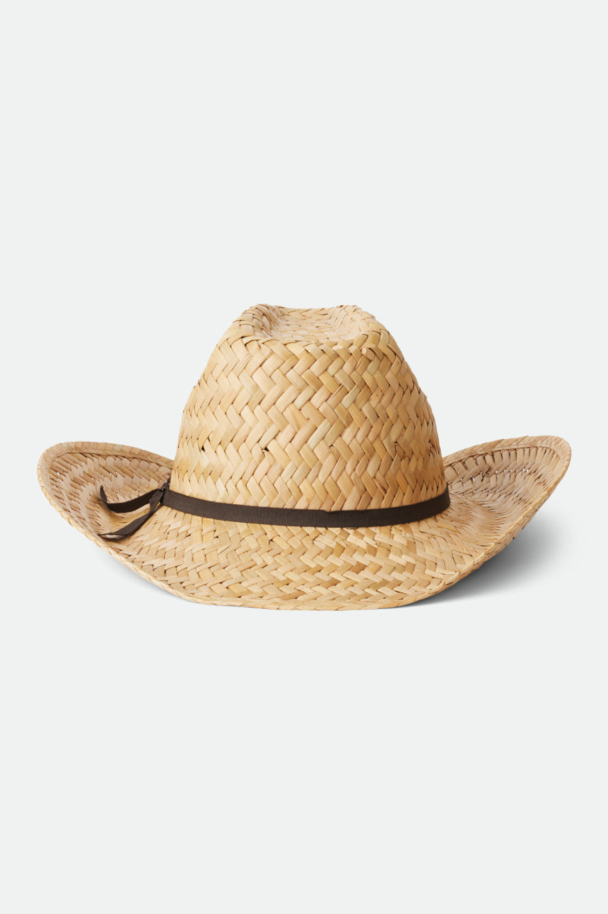 Brixton Unisex Houston Straw Cowboy - Natural | Back